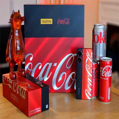 Realme 10 Pro Coca-Cola Edition arrives with refreshing design and rich retail box.